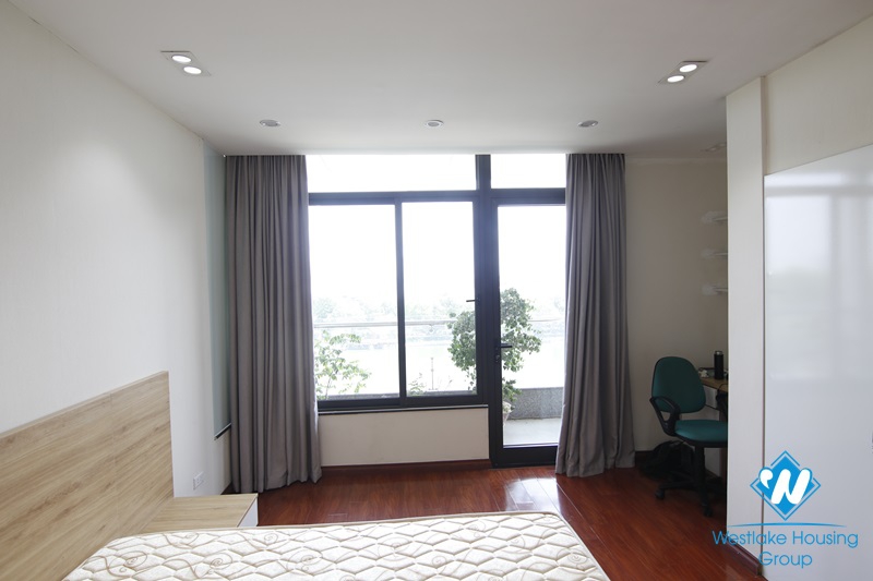 Bright 2-bedroom apartment with beautiful lakeview for rent on Kim Ma